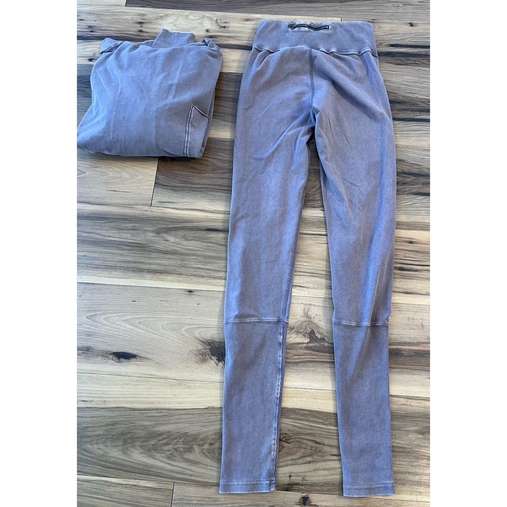 Free People Movement Hoodie Jogger Set M Mauve Lounge Athleisure Outfit - Picture 2 of 15